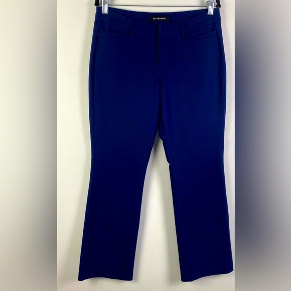 Liverpool Harper Bootcut Trouser Pants Womens 10/30 Maritime Blue - Picture 1 of 8